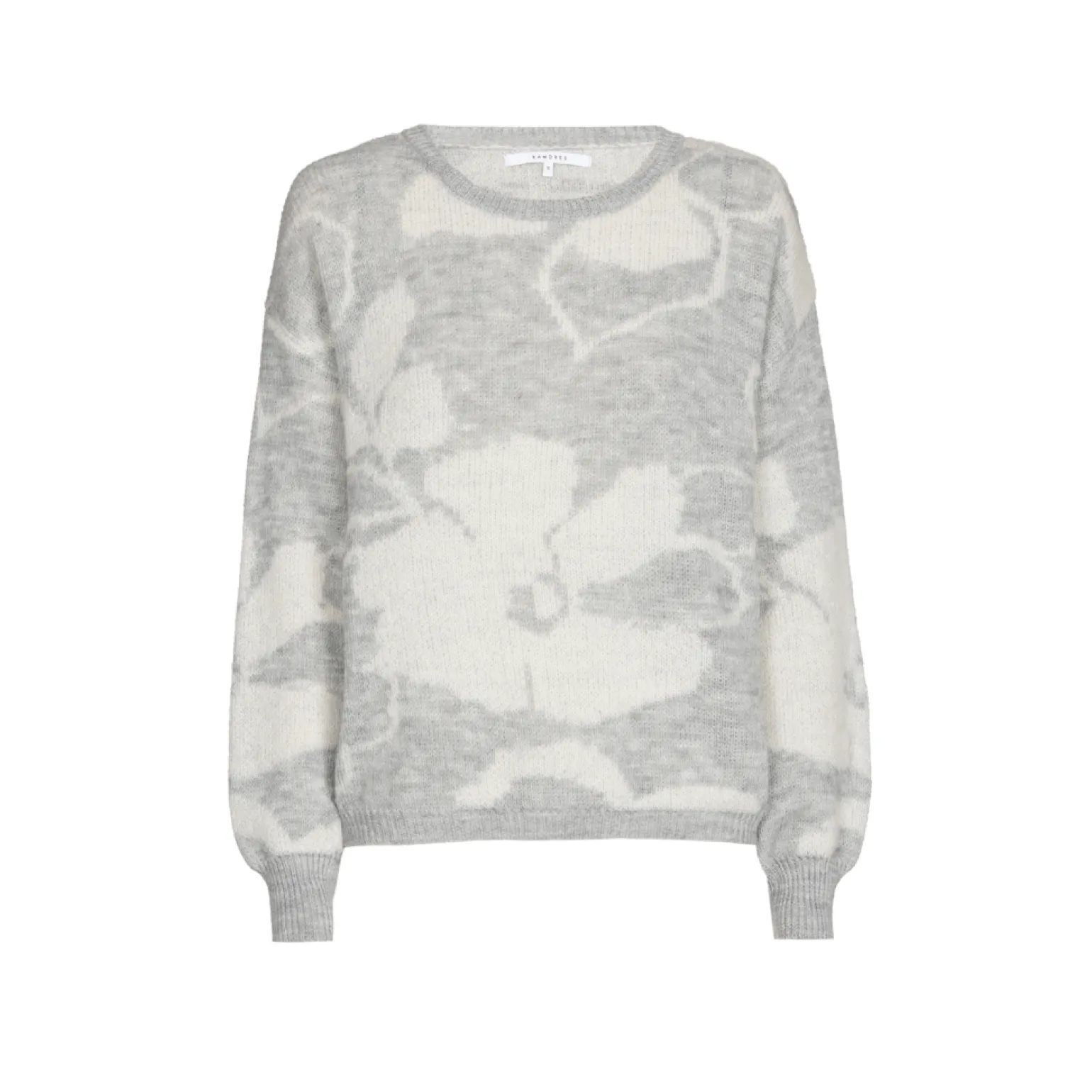 Jacquard-Strick mit Blumenmuster