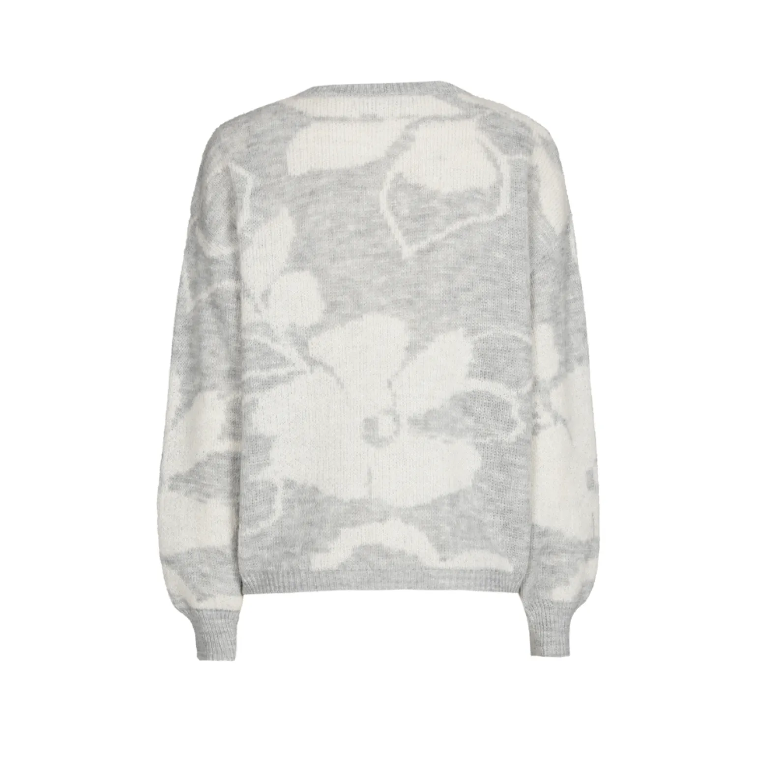 Jacquard-Strick mit Blumenmuster