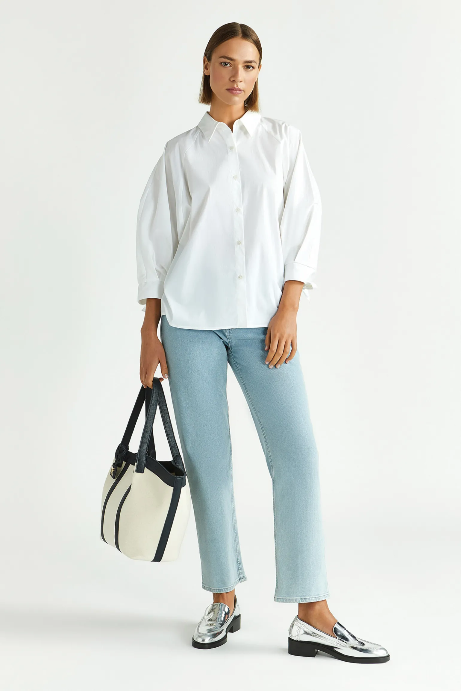 Jeans mit schmalem Bein