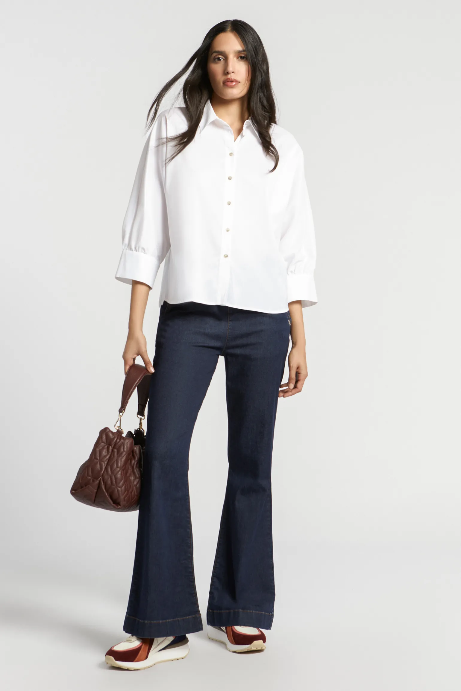 Jeans mit weitem Bein