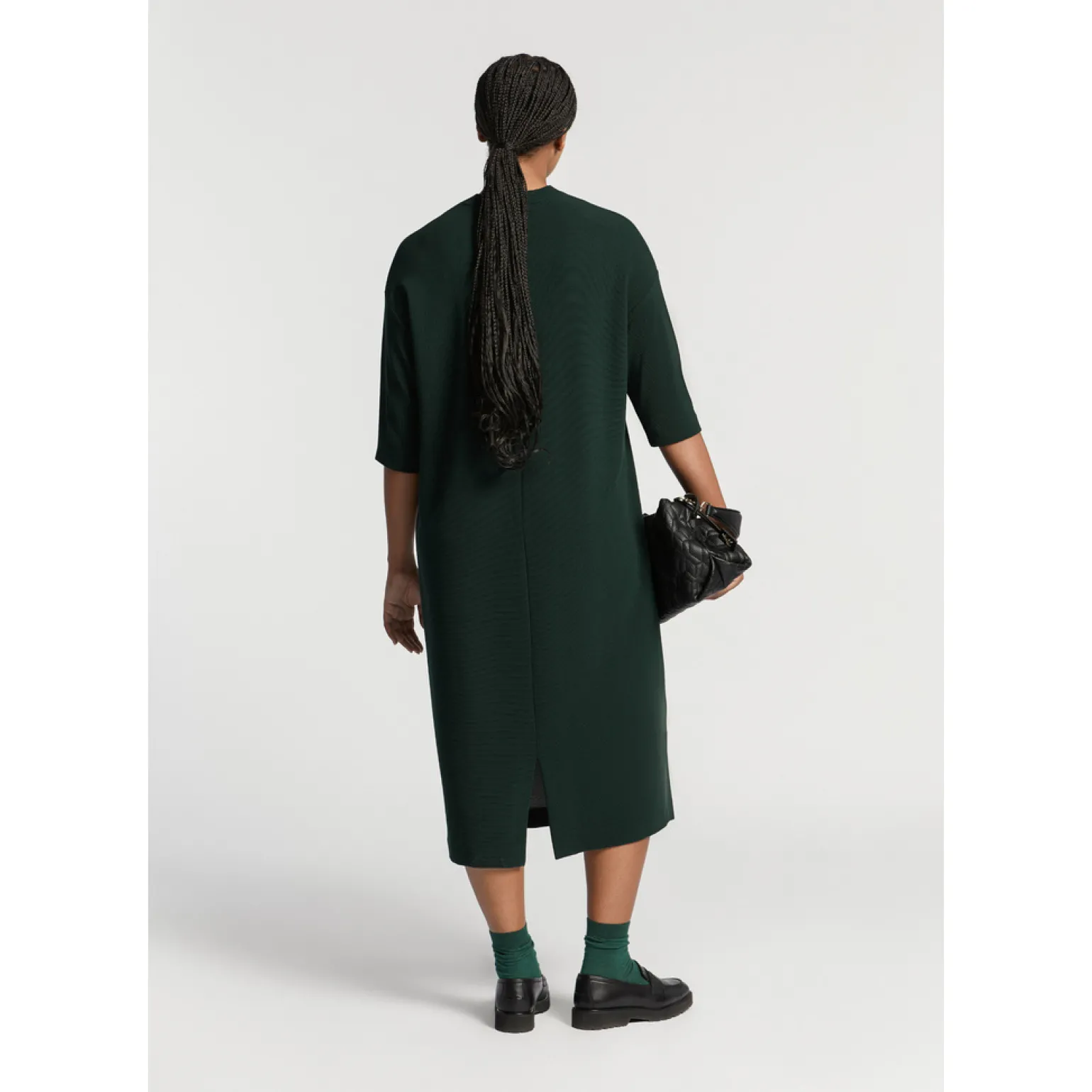 Jerseykleid mit V-Ausschnitt