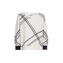 Karierter Pullover aus einem sommerlichen Wollmix