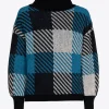 Karierter Pullover mit Alpaka-Anteil