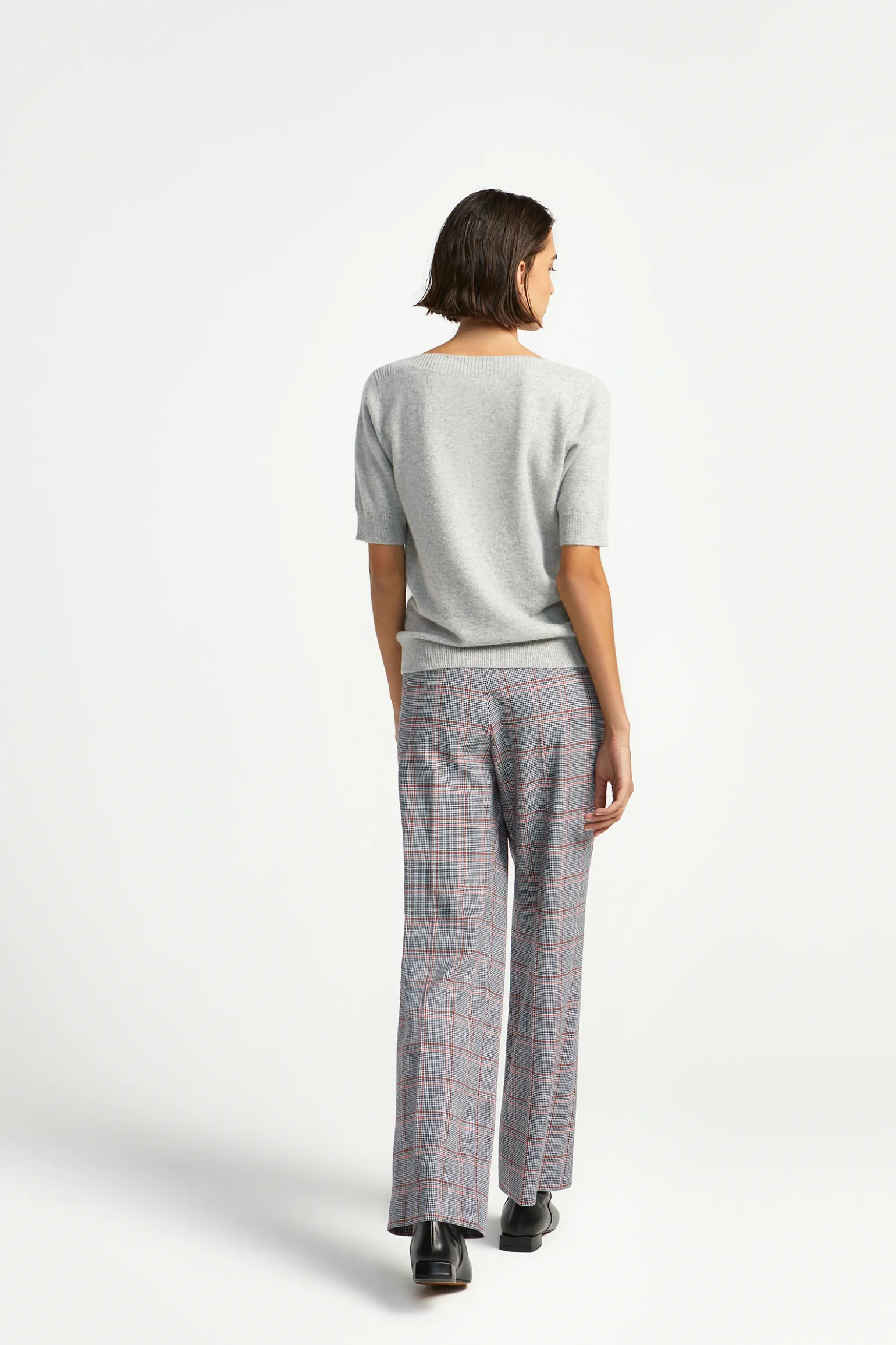 Karohose mit geradem Bein