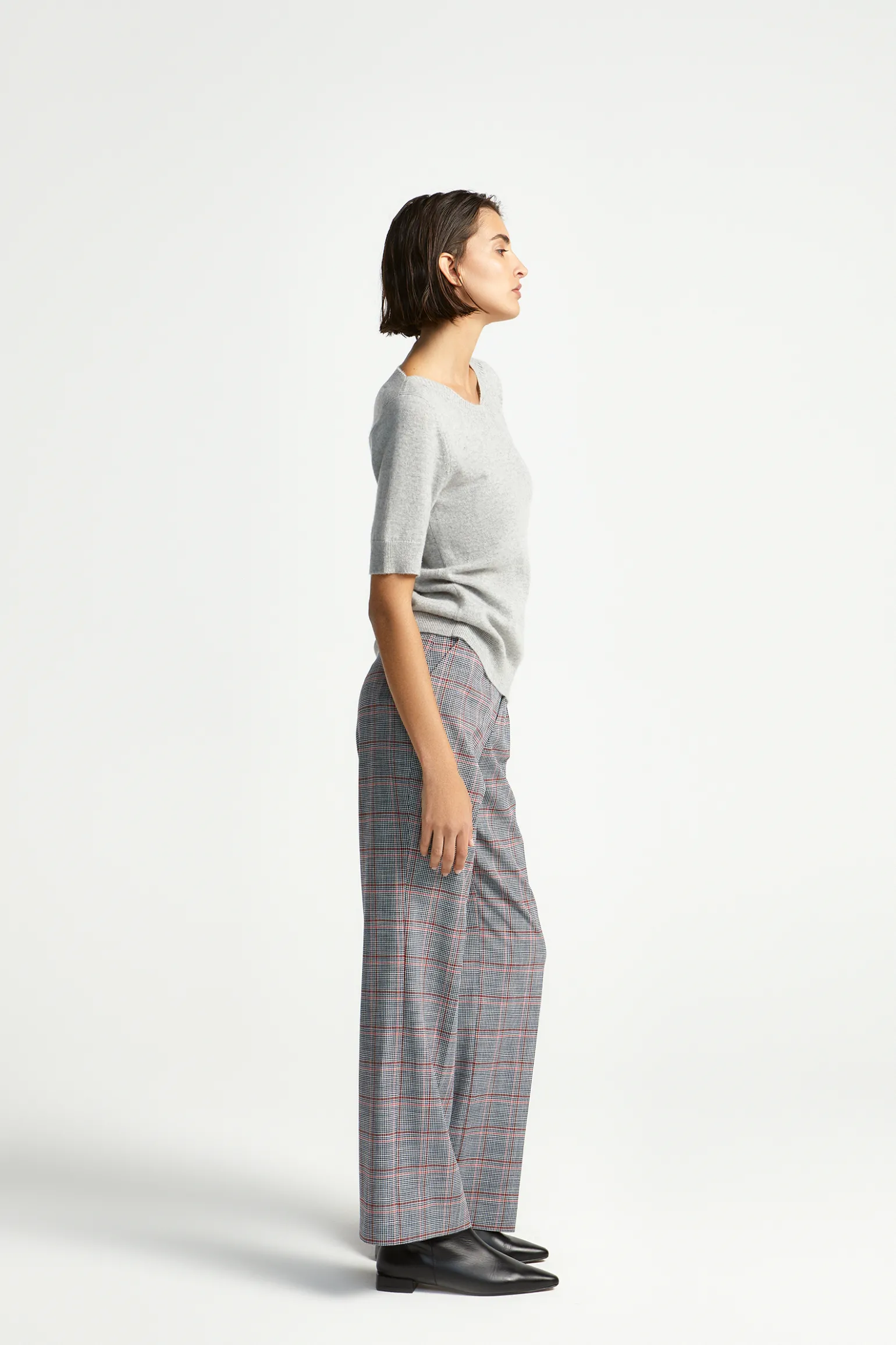 Karohose mit geradem Bein