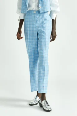 Karohose mit schmalem Bein