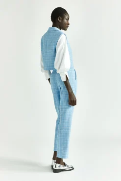 Karohose mit schmalem Bein