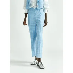 Karohose mit schmalem Bein