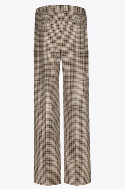 Karohose mit weitem Bein