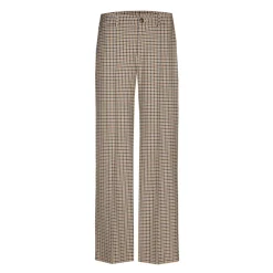 Karohose mit weitem Bein
