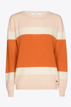 Kaschmirpullover mit Farbblockmuster