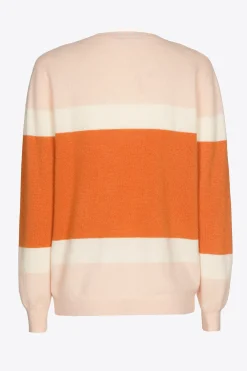 Kaschmirpullover mit Farbblockmuster