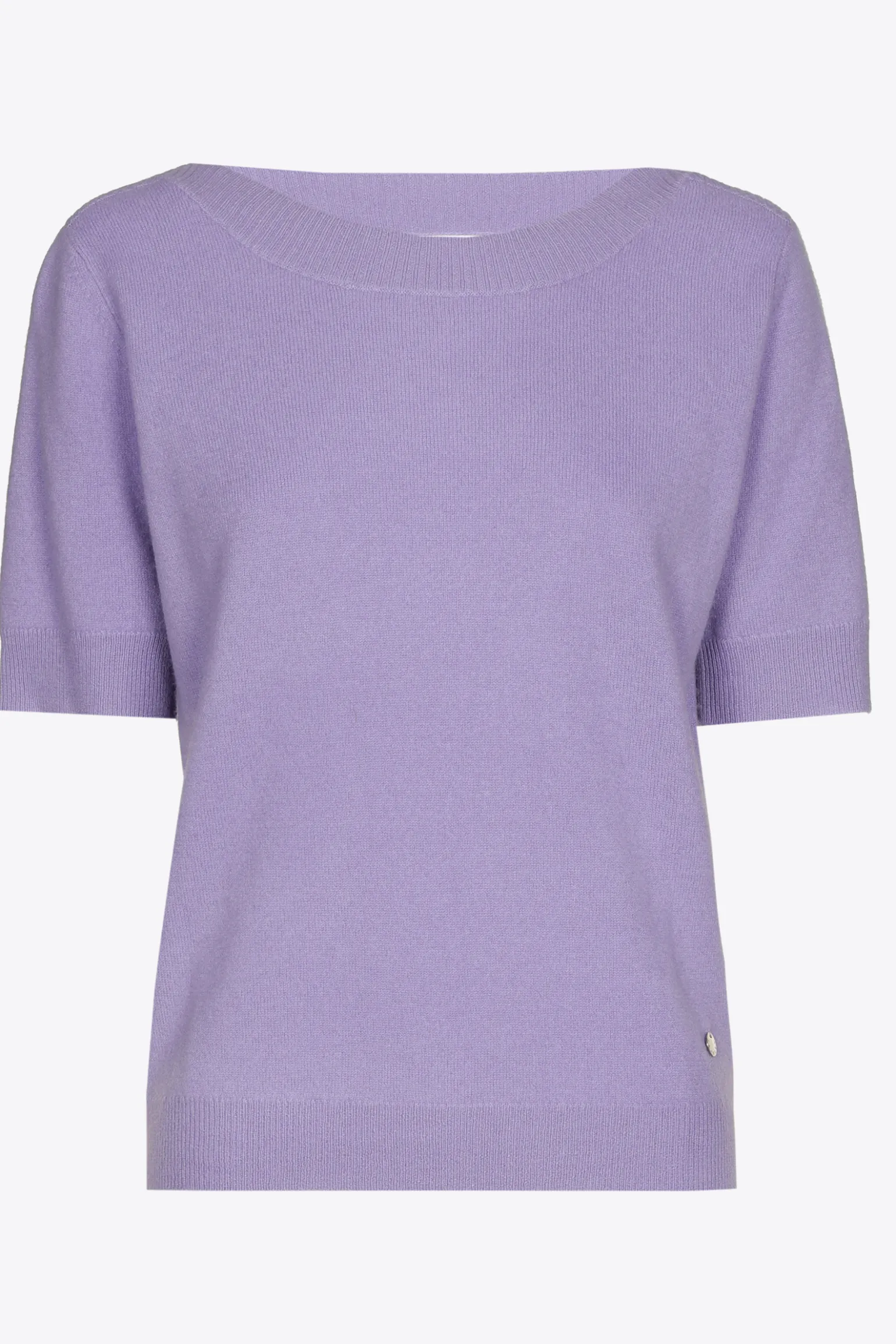 Kaschmirpullover mit kurzen Ärmeln