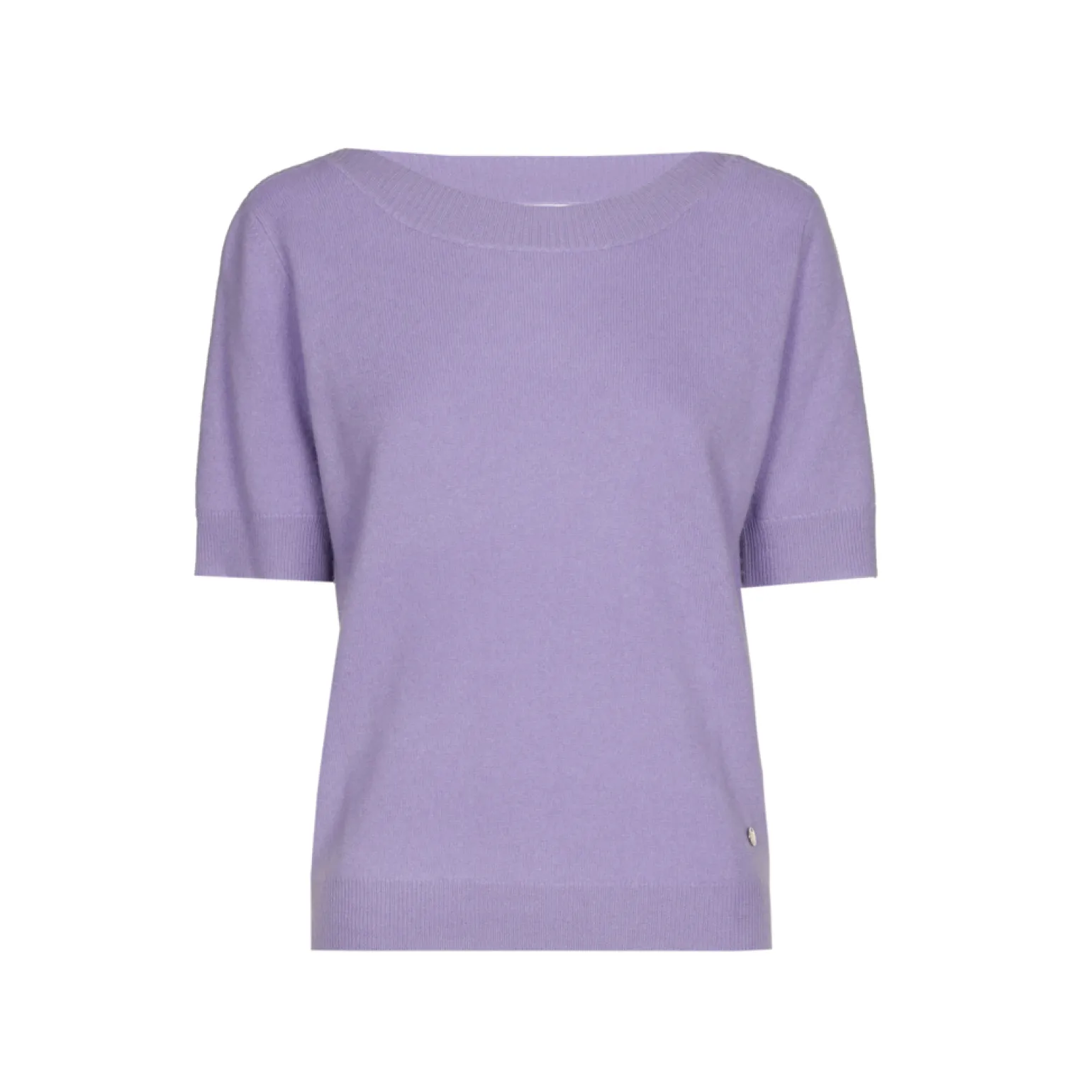 Kaschmirpullover mit kurzen Ärmeln