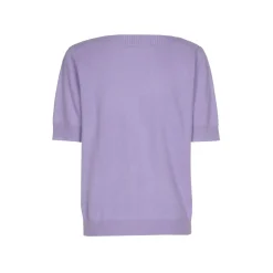 Kaschmirpullover mit kurzen Ärmeln