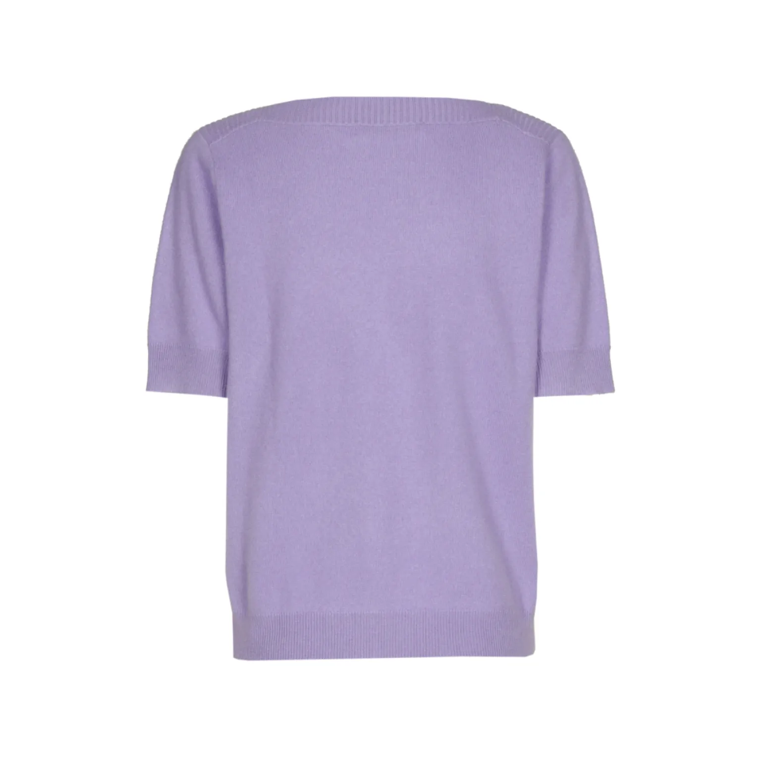 Kaschmirpullover mit kurzen Ärmeln