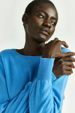 Kaschmirpullover mit Rundhalsausschnitt