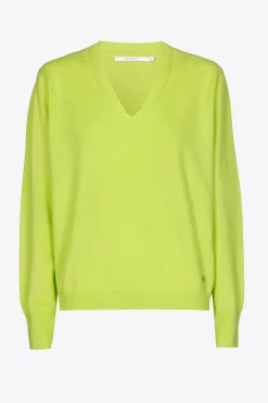 Kaschmirpullover mit V-Ausschnitt