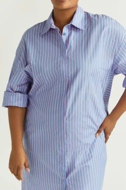 Kleid mit Neonstreifen