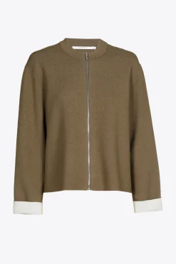 Kurze Jacke mit Reißverschluss