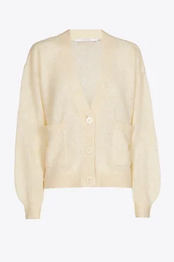 Kurzer Cardigan mit V-Ausschnitt
