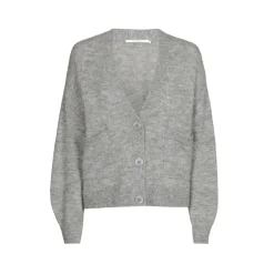 Kurzer Cardigan mit V-Ausschnitt