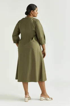 Langes Baumwollkleid