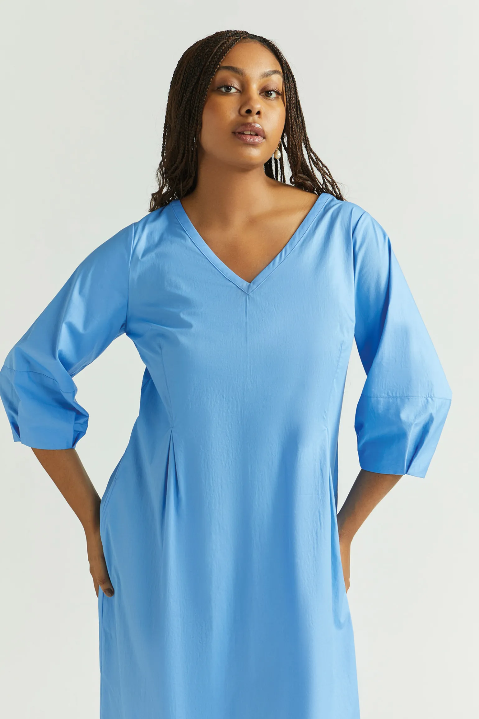Langes Baumwollkleid