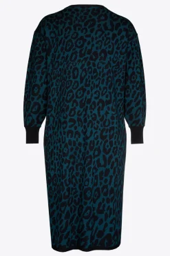 Langes Kleid mit Leopardenmuster