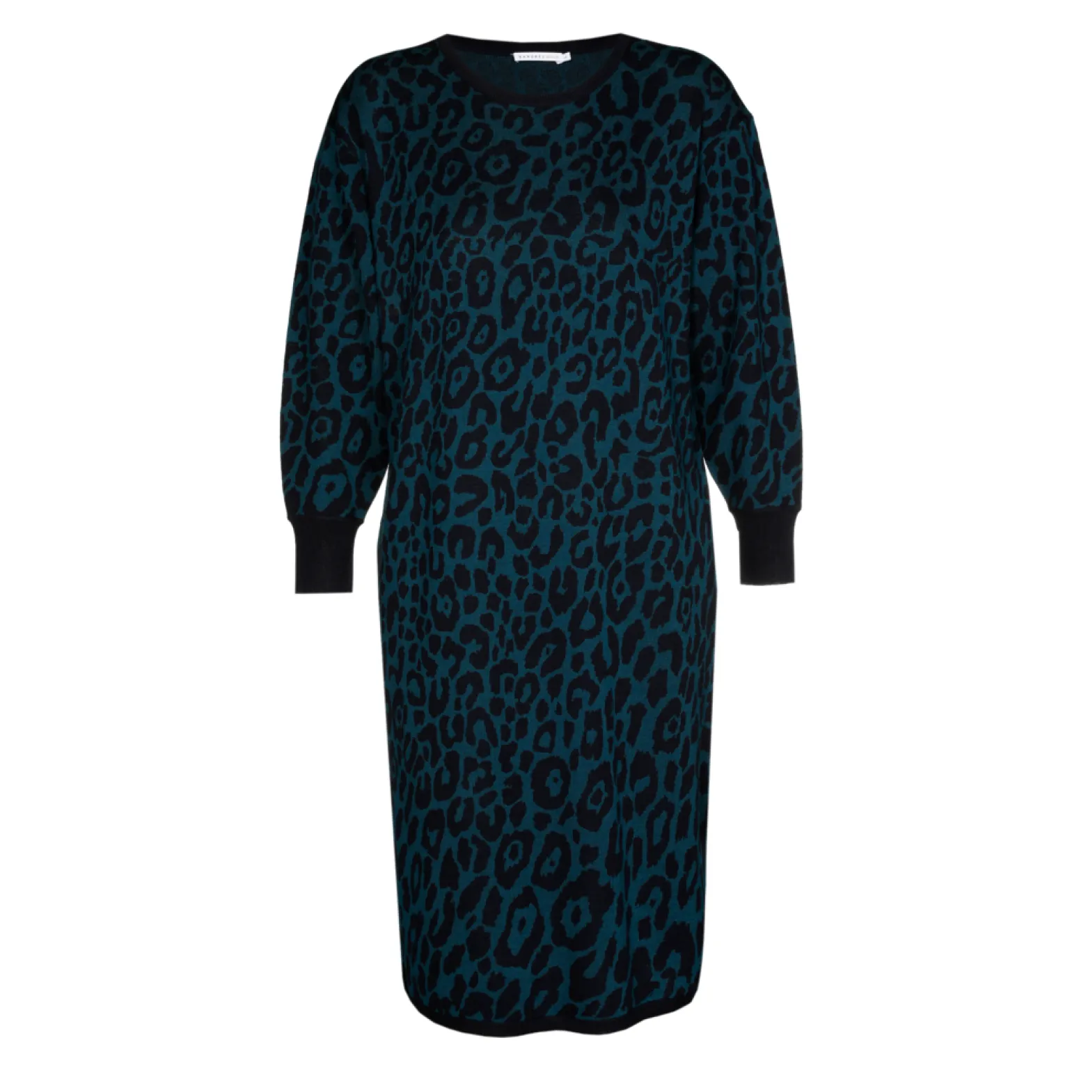 Langes Kleid mit Leopardenmuster