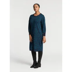 Langes Kleid mit Leopardenmuster