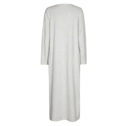 Langes Strickkleid mit Schlitz
