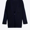 Locker fallendes Gilet mit Seidenanteil