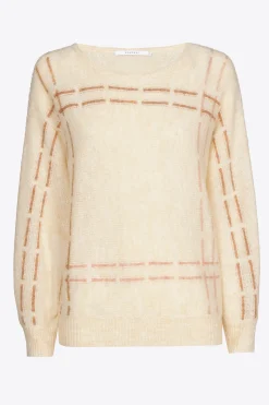 Mohairpullover mit Streifen