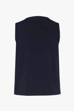 Navyblaues ärmelloses Top