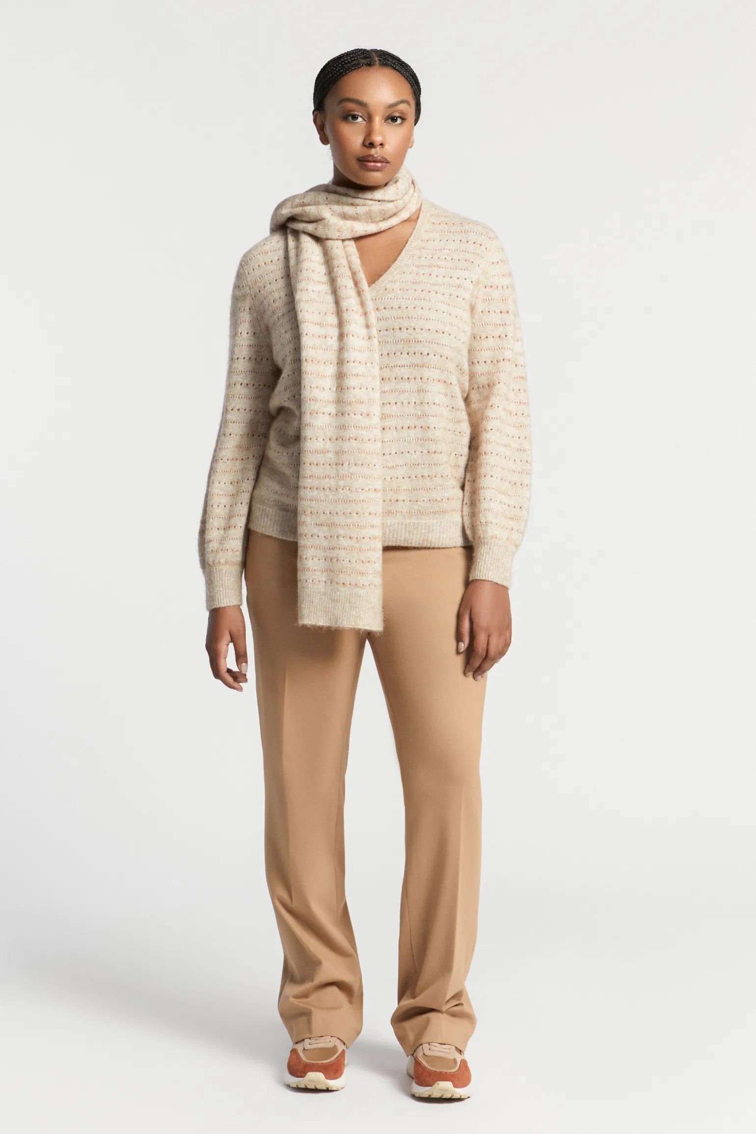 Pullover aus einem Wollmix mit Lurex