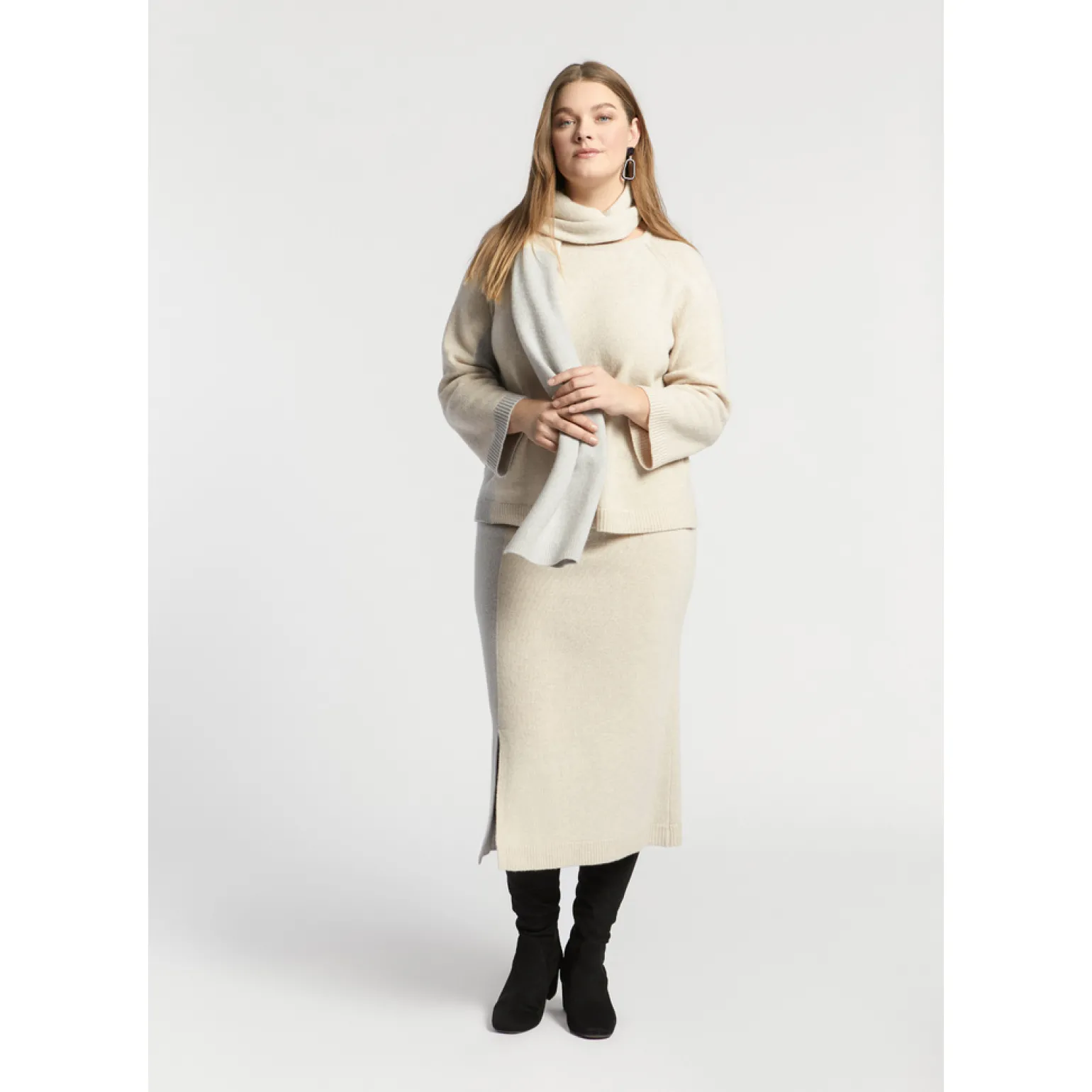 Pullover aus Feinstrick mit Wollanteil
