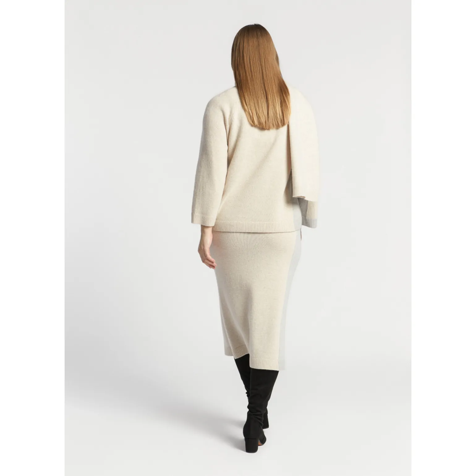 Pullover aus Feinstrick mit Wollanteil