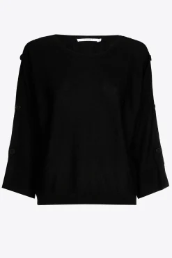 Pullover aus Merinowolle mit Knöpfen