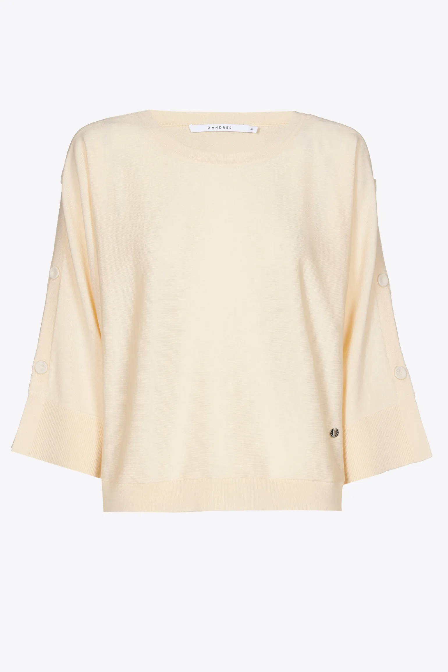 Pullover aus Merinowolle mit Knöpfen