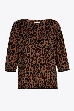 Pullover mit Leopardenmuster