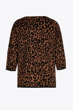 Pullover mit Leopardenmuster