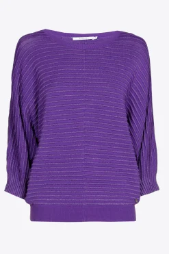 Pullover mit Lurex und Fantasiemuster