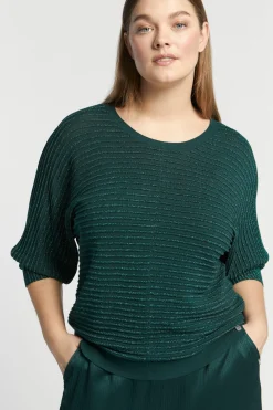 Pullover mit Lurex und Fantasiemuster