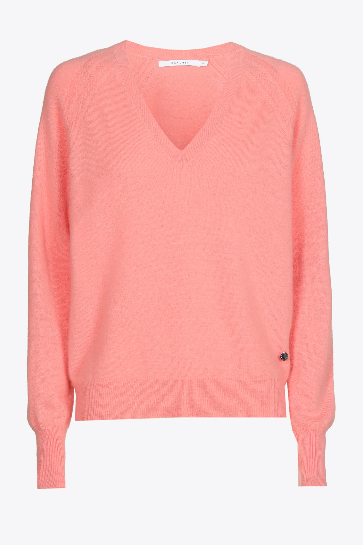 Pullover mit V-Ausschnitt aus Kaschmir