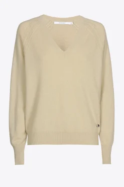 Pullover mit V-Ausschnitt aus Kaschmir