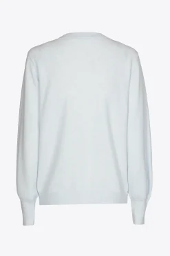 Pullover mit Wickeloptik am Ausschnitt
