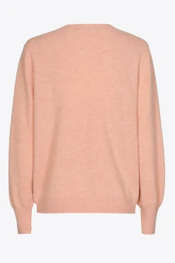 Pullover mit Wickeloptik am Ausschnitt