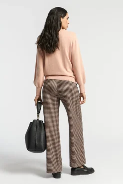 Pullover mit Wickeloptik am Ausschnitt