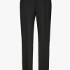Schwarze Chino Hose mit Umschlag